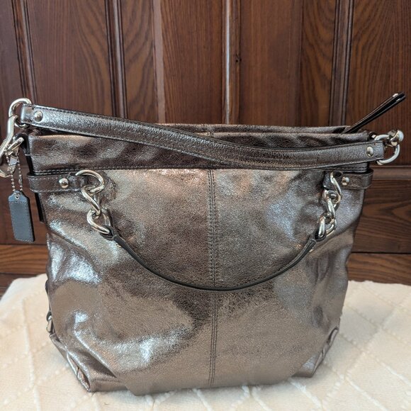 Coach Brooke Metallic Shoulder Bag E1176-F17165 - Picture 1 of 13